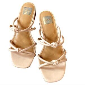 DV Dolce Vita Wisteria Double Knotted Band Slide Sandals Blush Nude Sz 7 #305B